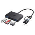 מתאם UGREEN CM812 – USB-C/USB-A ל- TF/SD 3.0 + 2xUSB-A 3.0 Card Reader