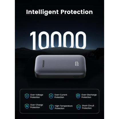 סוללת גיבוי UGREEN 10000mAh 30W Mini עם תצוגה דיגיטלית – תמונה 6
