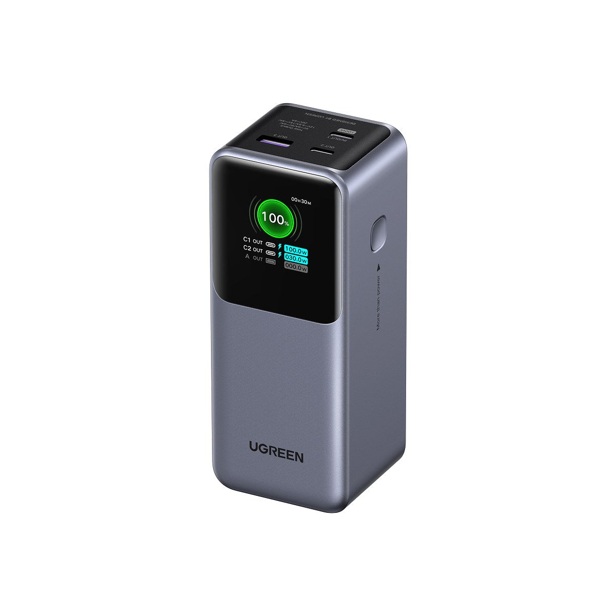 סוללת גיבוי UGREEN 20,000mAh Quick Charge 130W שחור – תמונה 1
