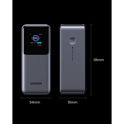 סוללת גיבוי UGREEN 20,000mAh Quick Charge 130W שחור – תמונה 3