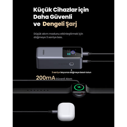 סוללת גיבוי UGREEN 20,000mAh Quick Charge 130W שחור – תמונה 7