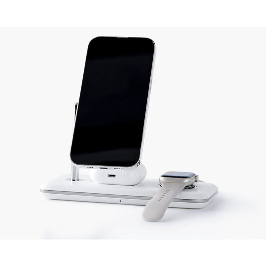 מטען אלחוטי UGREEN 3 ב-1 ל-Apple Watch, iPhone ו-AirPods – תמונה 1