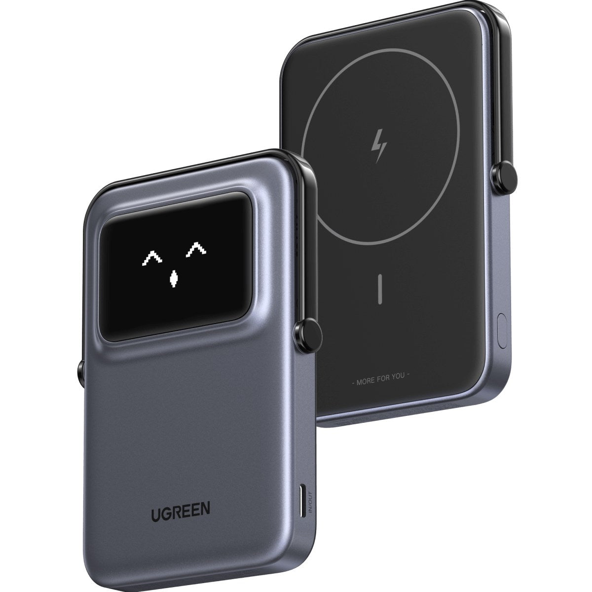 סוללת גיבוי UGREEN UNO 5000mAh Robot 20W Magnetic Wireless אפור – תמונה 1