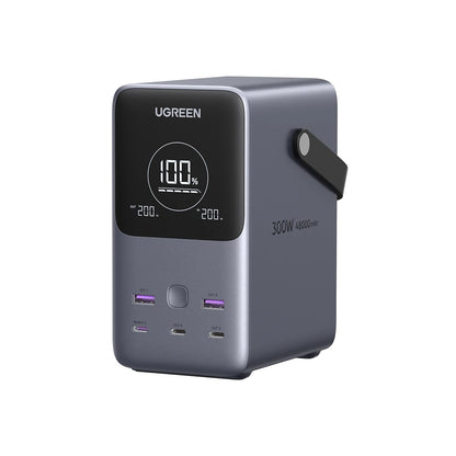 סוללת גיבוי UGREEN Power Bank 48000mAh PD 300W כולל תצוגה ותאורה שחור – תמונה 1