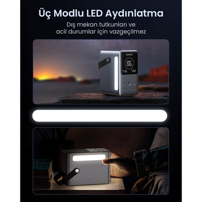 סוללת גיבוי UGREEN Power Bank 48000mAh PD 300W כולל תצוגה ותאורה שחור – תמונה 6