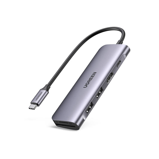 מתאם UGREEN USB-C 6ב-1 HDMI 4K וטעינה 100W – תמונה 1