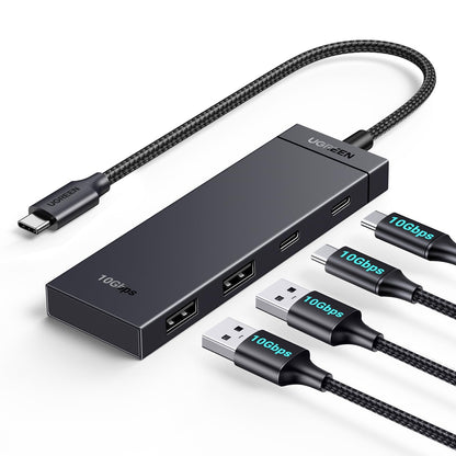 מפצל UGREEN USB-C 3.2 Gen 2 10Gbps עם 4 יציאות – תמונה 1