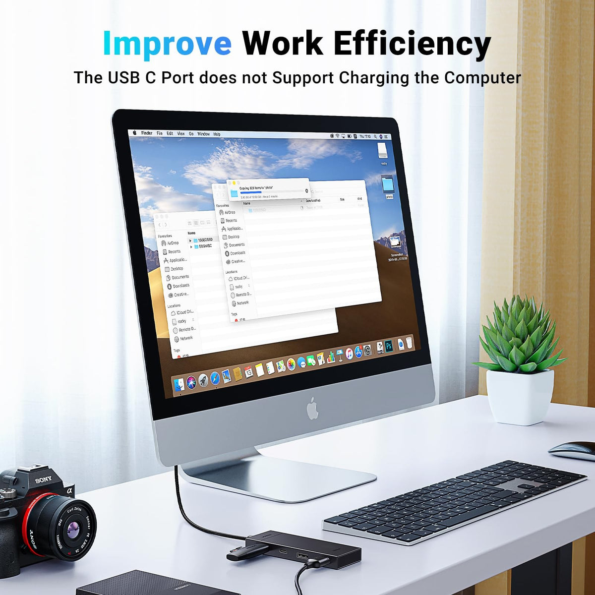 מפצל UGREEN USB-C 3.2 Gen 2 10Gbps עם 4 יציאות – תמונה 4