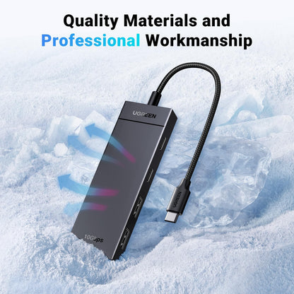 מפצל UGREEN USB-C 3.2 Gen 2 10Gbps עם 4 יציאות – תמונה 6
