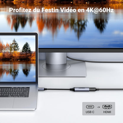 מתאם UGREEN USB-C To HDMI Female Adapter – תמונה 3