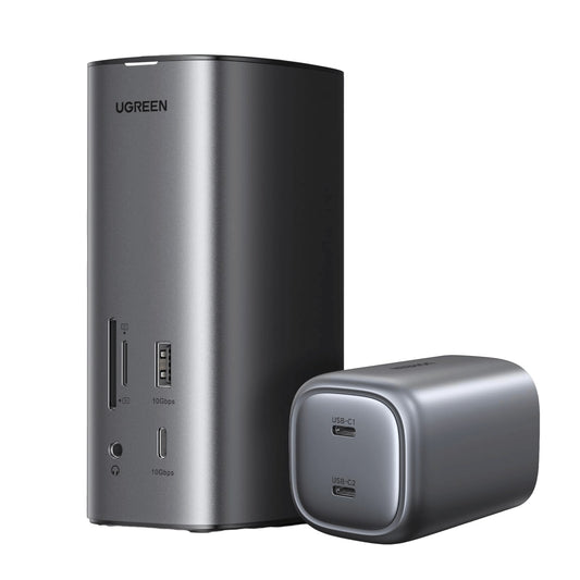 תחנת עגינה 13-ב-1 UGREEN USB-C CM555 90325 עם HDMI כפול ו-DP – תמונה 1