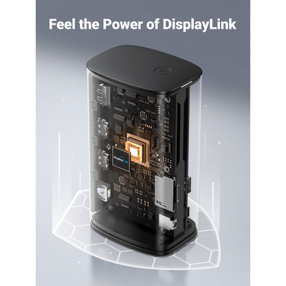 תחנת עגינה 13-ב-1 UGREEN USB-C CM555 90325 עם HDMI כפול ו-DP – תמונה 4