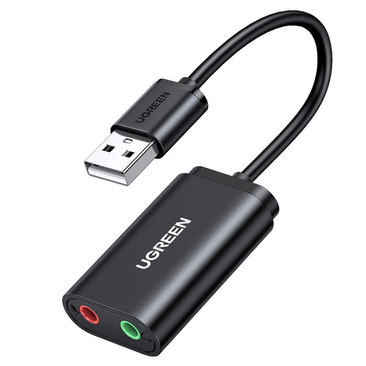 מתאם UGREEN USB-A To 3.5mm External Stereo Sound Adaptor – תמונה 1