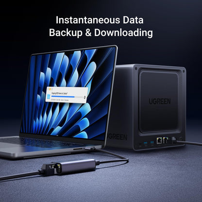 מתאם רשת UGREEN USB-C ל-RJ45 2.5G אפור – תמונה 4