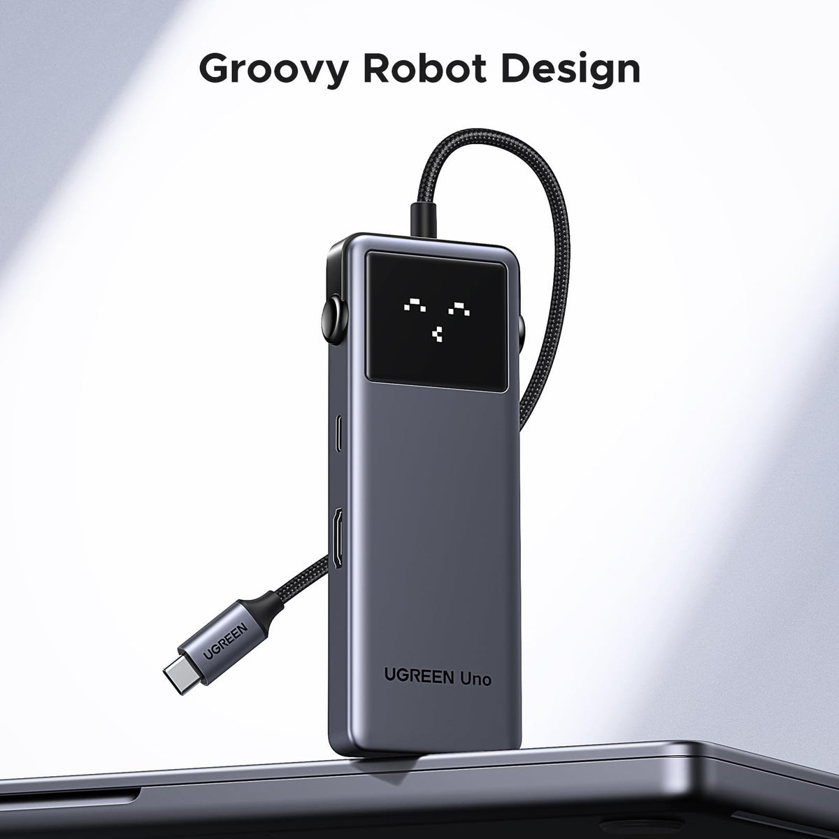 מולטיפורט UGREEN Uno USB-C To HDMI+2*USB 3.2 A+2*USB 3.2 C+PD PC אפור – תמונה 3