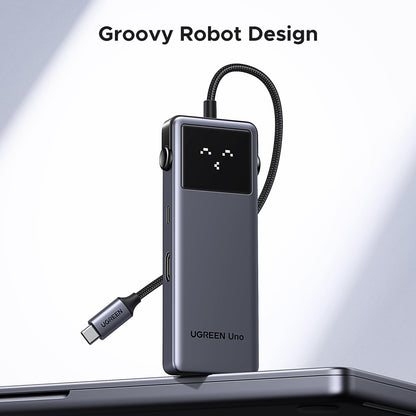 מולטיפורט UGREEN Uno USB-C To HDMI+2*USB 3.2 A+2*USB 3.2 C+PD PC אפור – תמונה 3