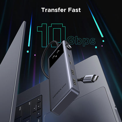 מולטיפורט UGREEN Uno USB-C To HDMI+2*USB 3.2 A+2*USB 3.2 C+PD PC אפור – תמונה 4