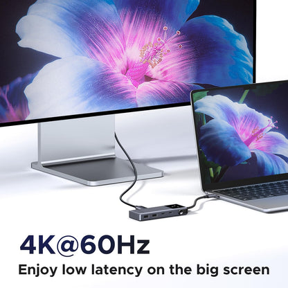 מולטיפורט UGREEN Uno USB-C To HDMI+2*USB 3.2 A+2*USB 3.2 C+PD PC אפור – תמונה 5