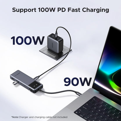 מולטיפורט UGREEN Uno USB-C To HDMI+2*USB 3.2 A+2*USB 3.2 C+PD PC אפור – תמונה 6