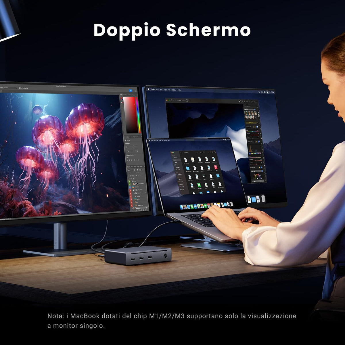 תחנת עגינה UGREEN REVODOK MAX 208 8 IN 1 THUNDERBOLT 4 PD DC 150W שחור – תמונה 3