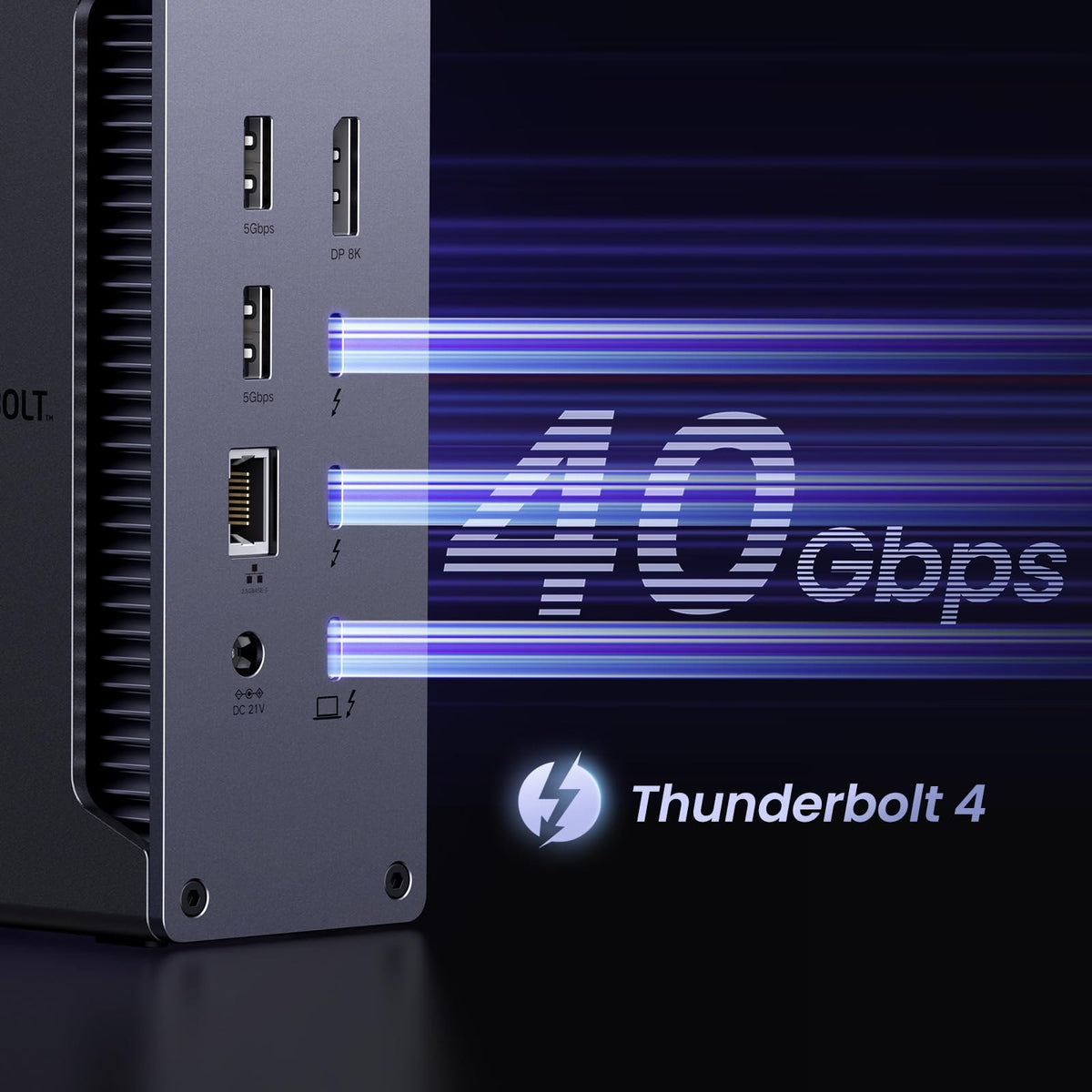 תחנת עגינה UGREEN REVODOK MAX 213 13 IN 1 THUNDERBOLT 4 PD DC 180W שחור – תמונה 3