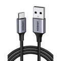 כבל UGREEN USB-C ל-USB-A 2.0 קלוע באורך 3 מטר