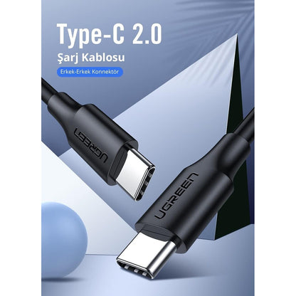 כבל UGREEN USB-C ל-USB-C 2.0 3A באורך 1 מטר – תמונה 9