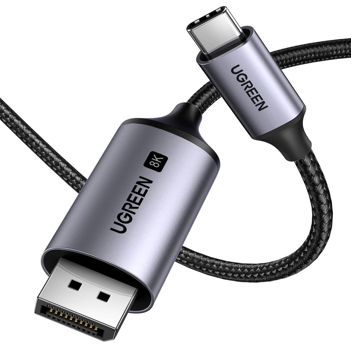 כבל UGREEN USB-C ל-DisplayPort 8K 60Hz באורך 1 מטר – תמונה 1