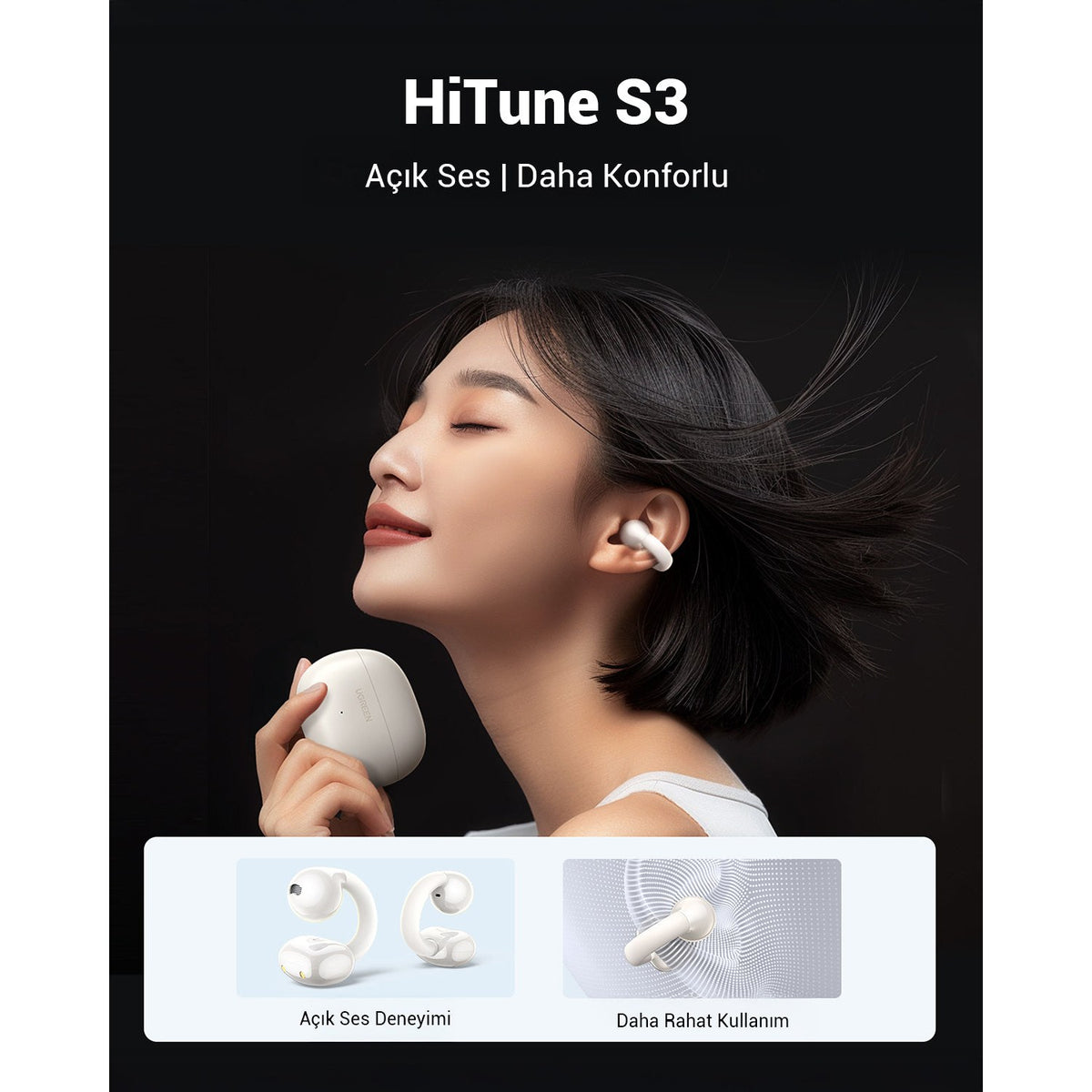 אוזניות UGREEN HiTune S3 Open Wearable TWS Earbuds – תמונה 11