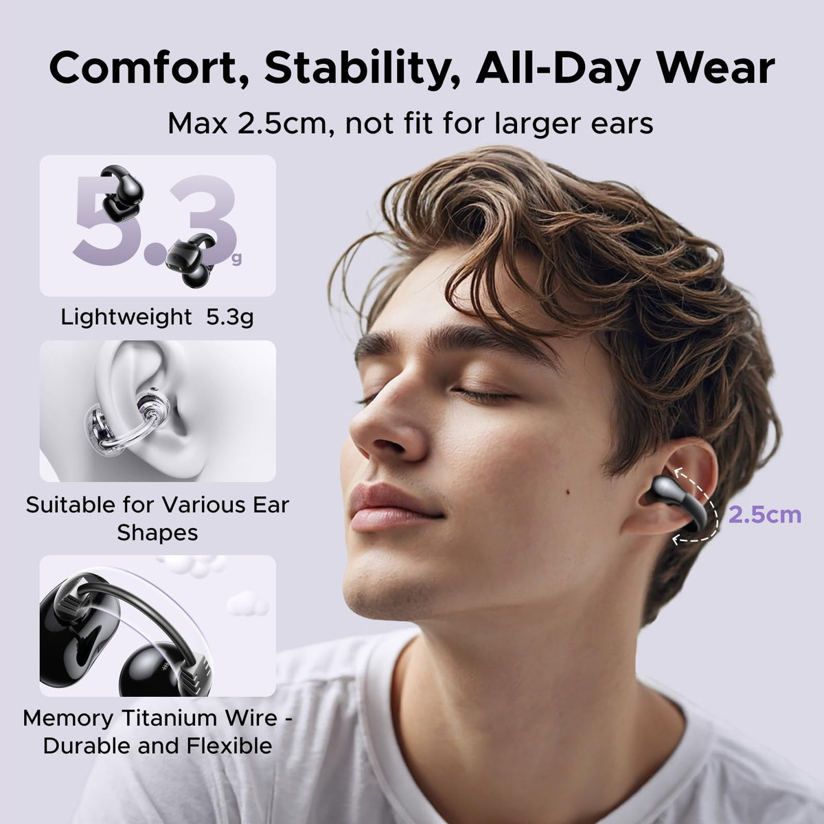 אוזניות UGREEN HiTune S3 Open Wearable TWS Earbuds – תמונה 3