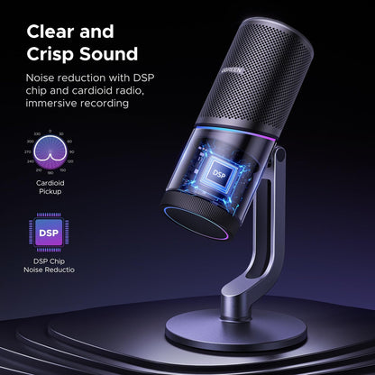 מיקרופון UGREEN Desktop USB Microphone – תמונה 3
