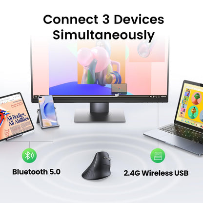 עכבר UGREEN Wireless Vertical Mouse – תמונה 3