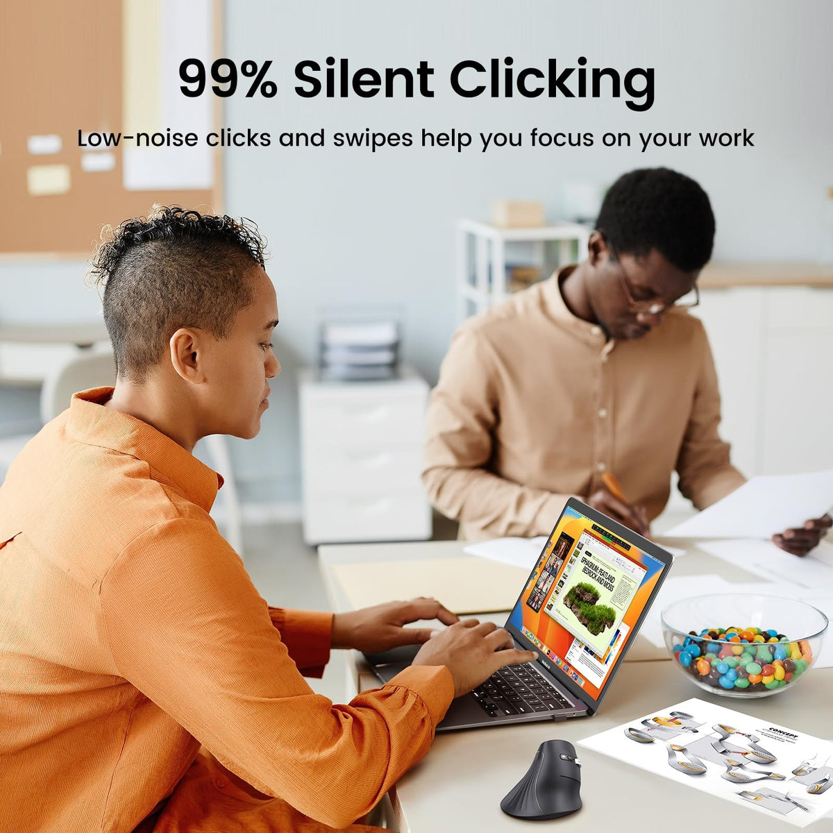 עכבר UGREEN Wireless Vertical Mouse – תמונה 5