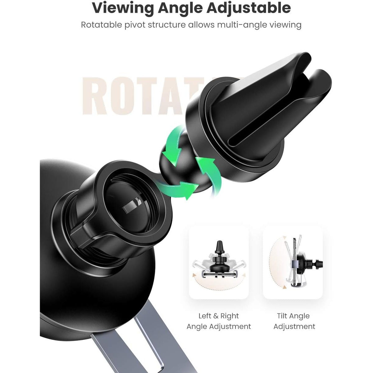 מעמד לטלפון UGREEN Gravity Drive Air Vent Mount Phone Holder – תמונה 4