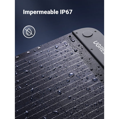 פאנל סולארי נייד מתקפל 100W IP67 לטעינת תחנת כוח UGREEN – תמונה 5