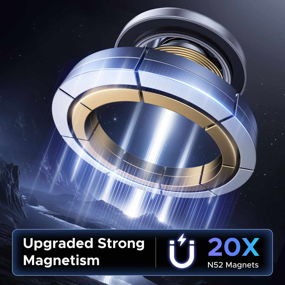 מעמד מגנטי לטלפון לרכב UGREEN LP845 65764 מתחבר לפתח המזגן – תמונה 2