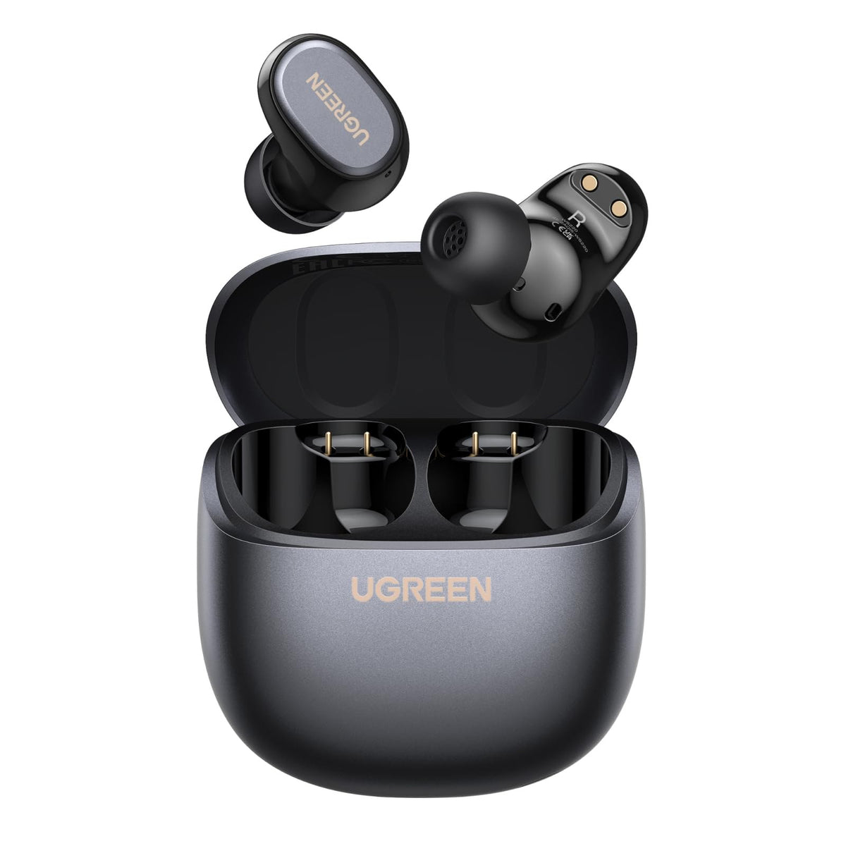 אוזניות אלחוטיות UGREEN HiTune A3 TWS בלוטות’ 6.0 וצליל Hi-Fi – שחור – תמונה 1