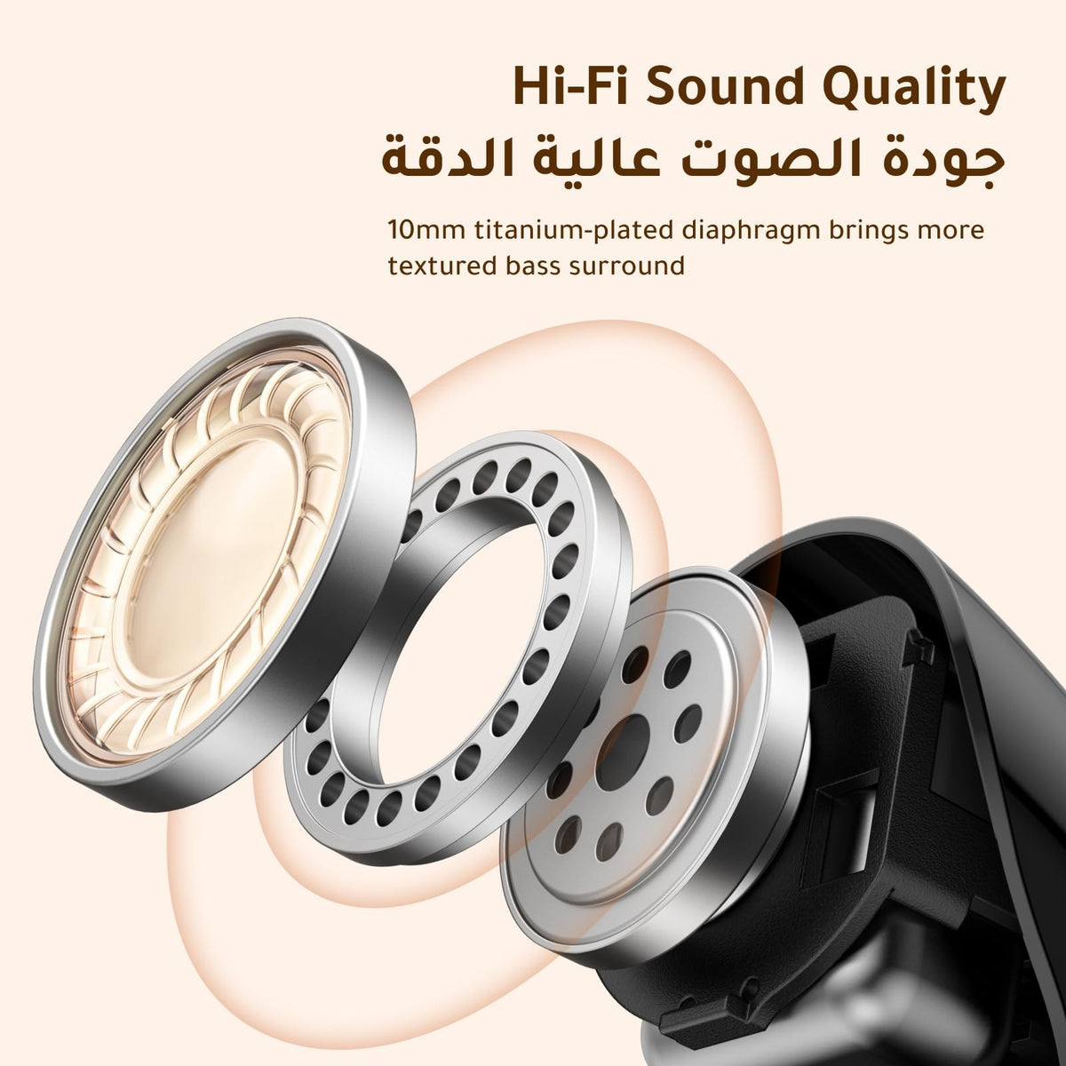 אוזניות אלחוטיות UGREEN HiTune A3 TWS בלוטות’ 6.0 וצליל Hi-Fi – תמונה 3
