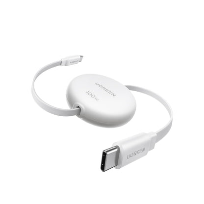 כבל UGREEN Nexode USB-C ל-USB-C 100W נשלף – לבן – תמונה 1