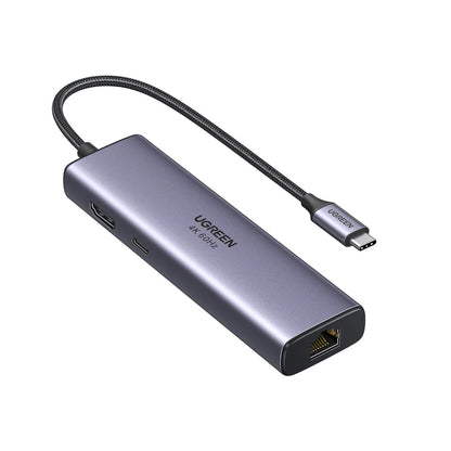 תחנת עגינה UGREEN 7-in-1 USB-C 4K 60Hz CM512 60515 – תמונה 1