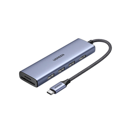 תחנת עגינה UGREEN USB-C Hub 6-in-1 עם HDMI 4K ו-USB 3.0 – תמונה 1