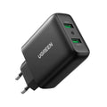 מטען קיר כפול עם טעינה מהירה UGREEN 36W USB-A
