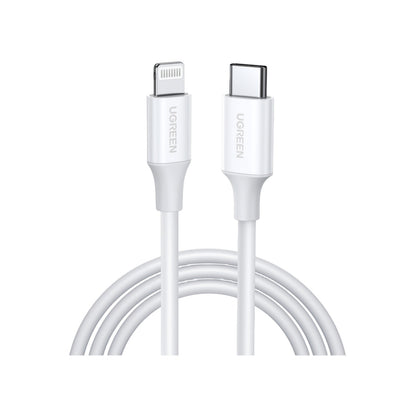 כבל UGREEN USB-C to Lightning M/M Cable Rubber Shell 1m – תמונה 1