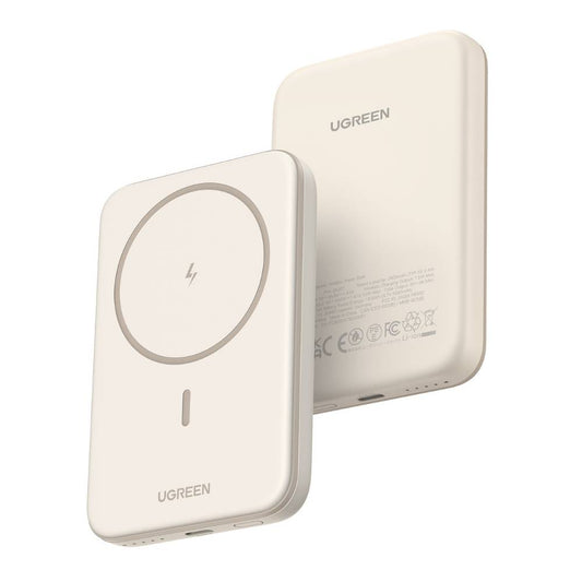 סוללת גיבוי UGREEN PB560 – 5000mAh 20W 1C + 7.5W Magnetic Wireless לבן
