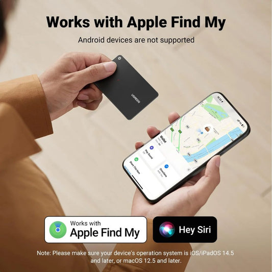תג איתור חכם UGREEN CM915 – כרטיס איתור דק - Finder Slim Pro- Apple + Google certification שחור