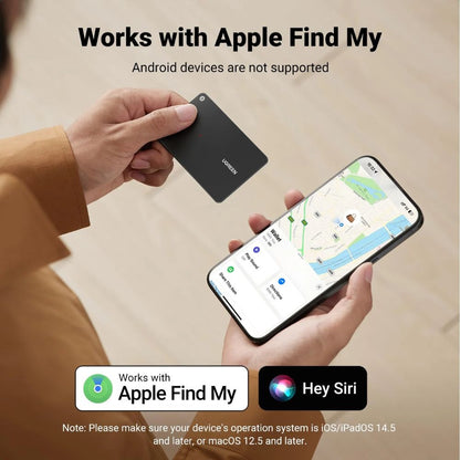 תג איתור חכם UGREEN CM915 – כרטיס איתור דק - Finder Slim Pro- Apple + Google certification שחור