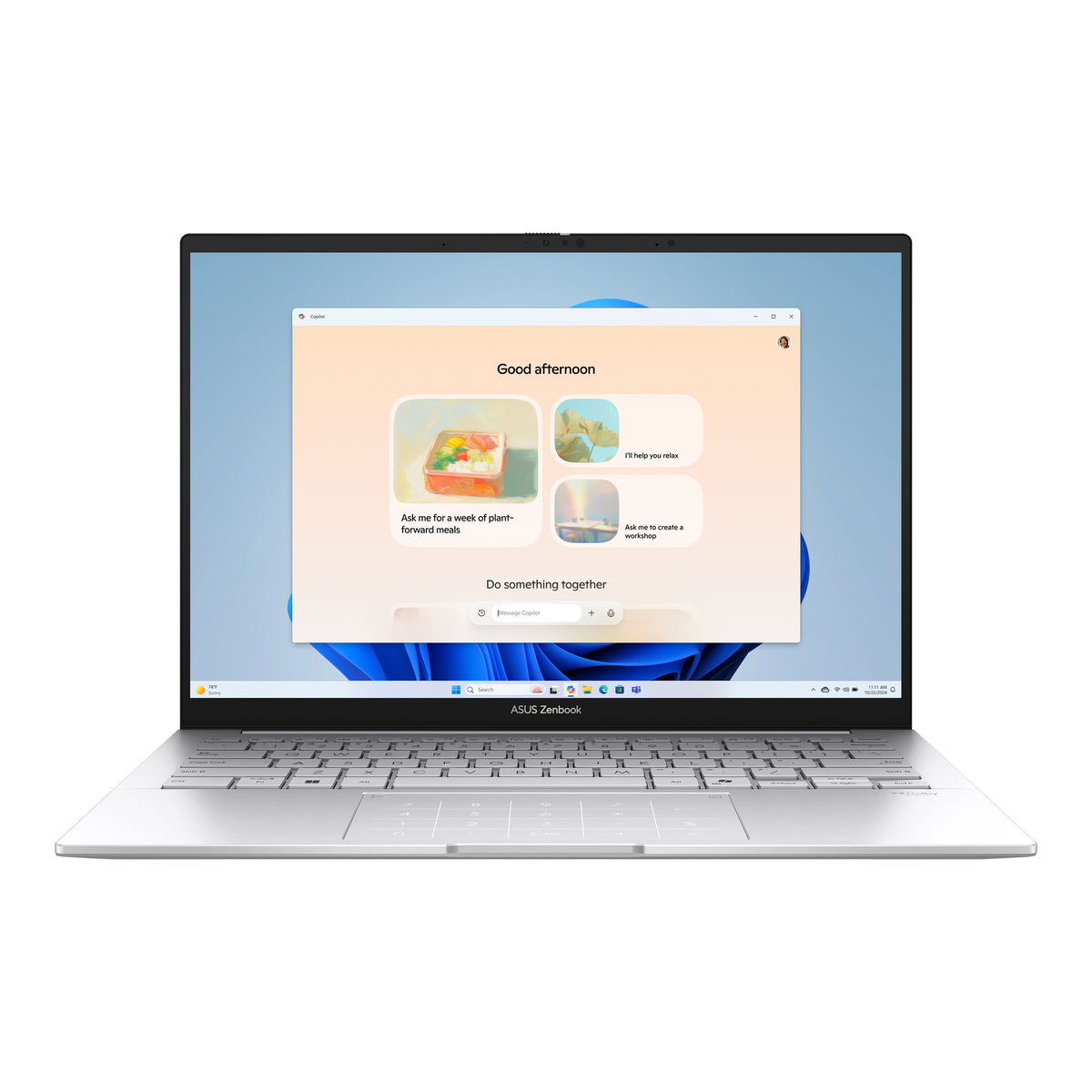 מחשב נייד ASUS Zenbook 14 UX3405CA-SU1214X, מבט קדמי